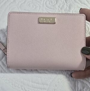 Kate Spade Newbury Lane Cara Bifold Wallet - Saffiano Leather, Light Pink